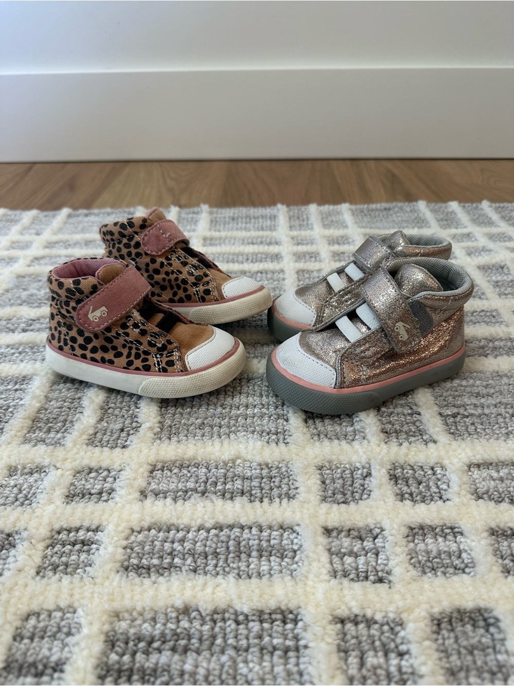 See Kai Run Baby Girl High Top - bundle of 2
